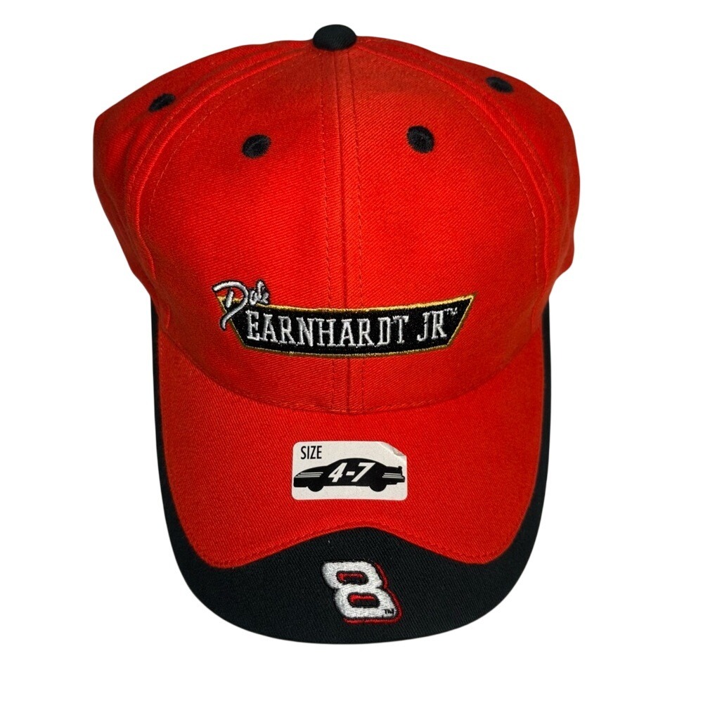 Chase Authentics Vintage #8 Dale Earnhardt Jr Red Hat Child Size 4-7 New Adjust
